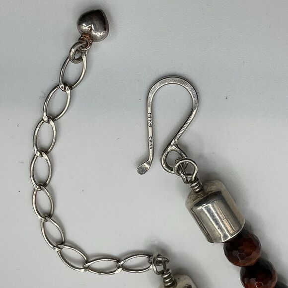 Jay King Mine Finds DTR Tiger's Eye (RED?) Necklace 20" - 22.5" Graduated - Picture 6 of 12